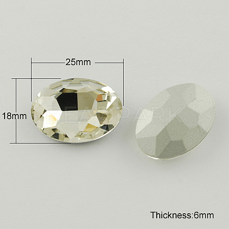 Glass Pointed Back Rhinestone RGLA-Q011-18x25mm-3-1