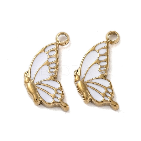 304 Stainless Steel with Enamel Charms STAS-L022-400G-04-1