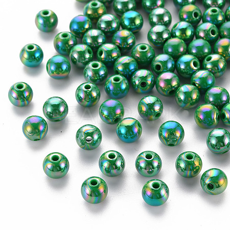 Opaque Acrylic Beads MACR-S370-D8mm-24-1