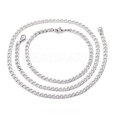 304 Stainless Steel Jewelry Sets SJEW-O095-02P-1