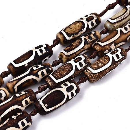 Tibetan Style dZi Beads G-S359-255D-1