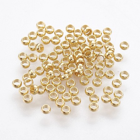 316 Surgical Stainless Steel Rondelle Crimp Beads LS-A-STAS-P221-25G-1