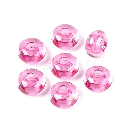 Transparent Acrylic European Beads OACR-E033-20D-1