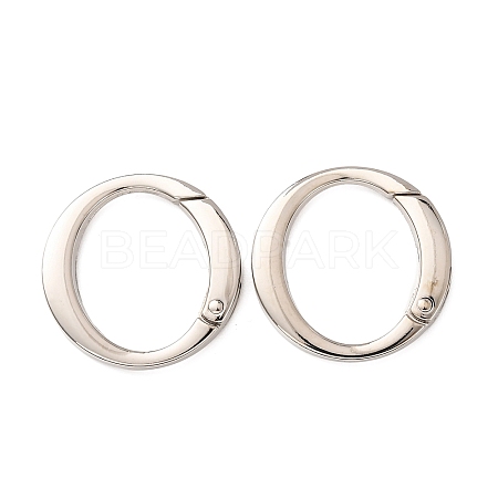 Alloy Spring Ring Clasps AL-B004-01P-B-1