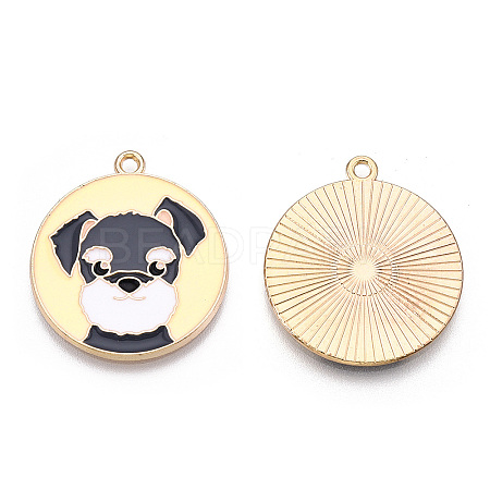 Eco-Friendly Alloy Enamel Pendants X-ENAM-Q437-053-NR-1