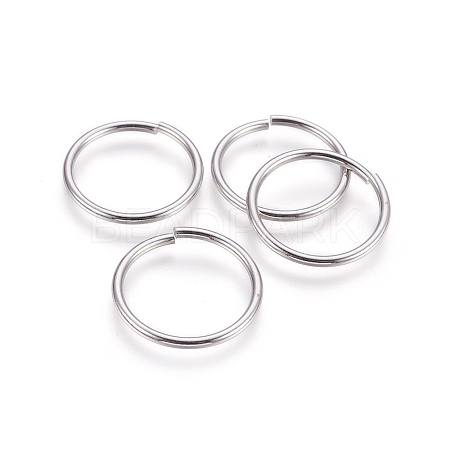 Tarnish Resistant 304 Stainless Steel Saw Cut Open Jump Rings STAS-P212-25P-01-1
