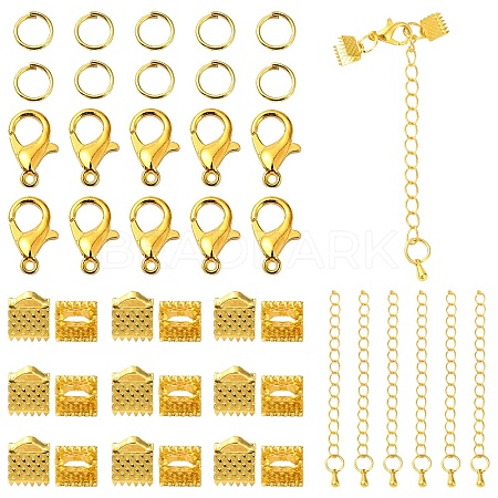 50 Pieces DIY Ribbon Ends Making Kits DIY-YW0001-99C-G-1