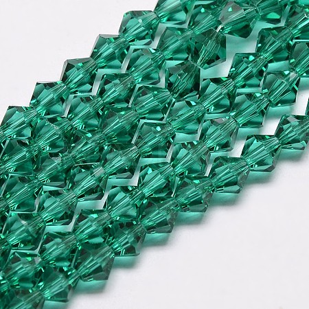 Imitate Austrian Crystal Bicone Glass Beads Strands X1-GLAA-F029-4x4mm-10-1