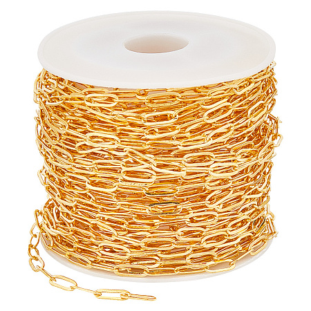 1 Roll Brass Paperclip Chains CHC-SC0001-06G-1