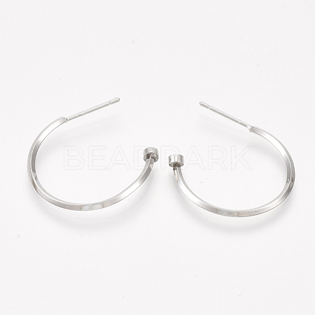 Brass Stud Earring Findings X-KK-S348-409-1