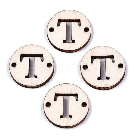 Unfinished Natural Poplar Wood Links Connectors WOOD-S045-140A-01T-1