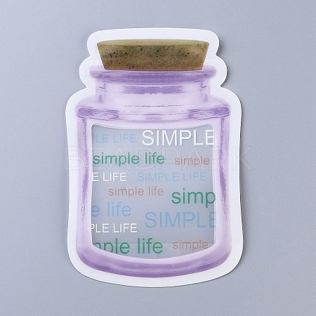 Reusable Bottle Shape Zipper Sealed Bags LS-OPP-Z001-04-A-1