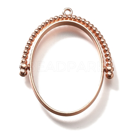 Alloy Open Back Bezel Pendants PALLOY-I223-11RG-1