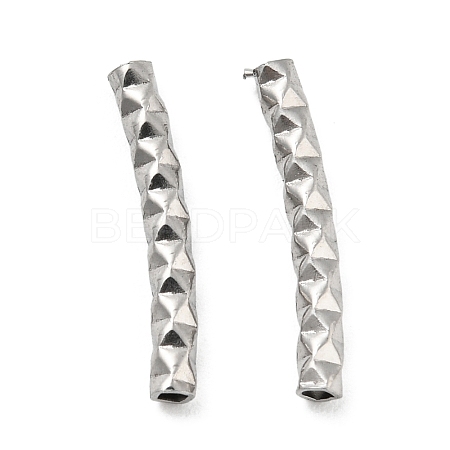 Non-Tarnish 304 Stainless Steel Tube Beads STAS-B047-29A-P-1