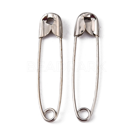 Platinum Plated Iron Safety Pins X-P0Y-N-1
