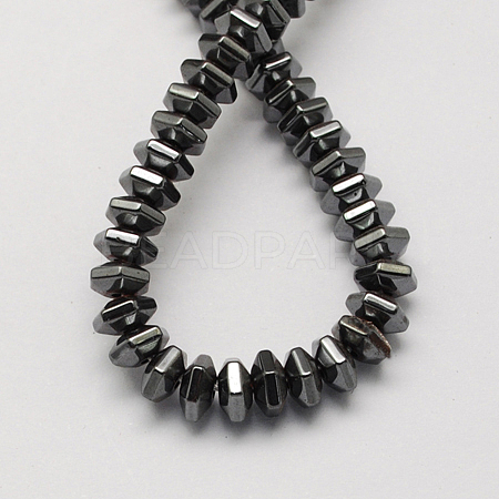 Non-magnetic Synthetic Hematite Beads Strands G-Q906-5mm-1