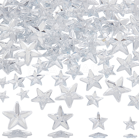 100Pcs Acrylic Rhinestone Cabochons OACR-CY0001-01-1
