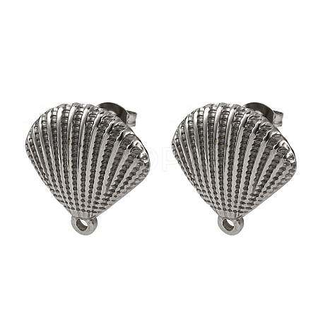 304 Stainless Steel Stud Earring Findings STAS-A121-01P-1