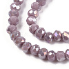 Electroplate Glass Beads Strands EGLA-A034-P1mm-B19-3