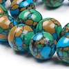 Synthetic Turquoise Beads Strands TURQ-G832-04-16mm-3