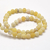 Frosted Natural Weathered Agate Beads Strands X-G-F367-6mm-11-3