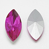 Pointed Back Glass Rhinestone Cabochons RGLA-T083-9x18mm-09-2
