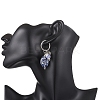 304 Stainless Steel Dangle Hoop Earrings EJEW-JE06737-02-2