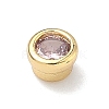 Flat Round Brass Micro Pave Cubic Zirconia Cabochons KK-P345-13G-A01-2