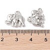 Vintage Elephant Charms PALLOY-ZN-47017-N-FF-3