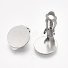 Tarnish Resistant 304 Stainless Steel Clip-on Earring Findings STAS-T045-33D-P-3