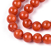 Dyed Natural Mashan Jade Round Beads Strands G-T139-8mm-67C-4