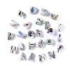 Opaque Rainbow Iridescent Acrylic Beads OACR-P010-23A-1