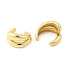 Rack Plating Brass Clip-on Earrings EJEW-R162-24G-2