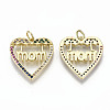 Brass Micro Pave Colorful Cubic Zirconia Pendants ZIRC-S067-176-NF-2