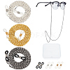 3Pcs 3 Colors Iron Eyeglasses Chains AJEW-CN0006-08-1