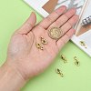 Brass Micro Pave Cubic Zirconia Ice Pick Pinch Bails ZIRC-L093-07G-4