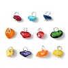 Natural Chip Dyed Shell Charms PALLOY-JF01338-02-1
