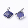 Natural Dyed Lapis Lazuli Pendants G-E420-05P-1