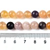Dyed Natural White Jade Beads Strands G-T138-8mm-210-35-5