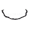 Natural Obsidian Chip Beaded Necklace NJEW-JN04616-12-1