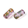 Picasso Transparent Glass Bugle Beads SEED-N010-02E-2