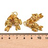 Brass Cloisonne Pendants KK-P251-A01-G-01-3