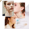 SUNNYCLUE 12Pcs 6 Style Brass Clip-on Earring Findings DIY-SC0021-28-6