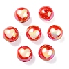 UV Plating Rainbow Iridescent Acrylic Beads X1-OACR-F004-08B-2