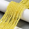 Baking Paint Imitation Jade Glass Bead Strands LS-DGLA-A034-J2MM-A24-4