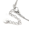 Non-Tarnish Vacuum Plating 304 Stainless Steel Snake Chain Necklaces NJEW-C045-07A-P-3