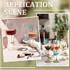 70Pcs 10 Styles Silicone Wine Glass Charms AJEW-SC0002-84-5