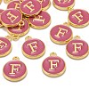 Golden Plated Alloy Enamel Charms ENAM-S118-08F-4