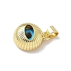 Brass Resin Pendants KK-H079-02A-G01-2