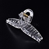 Transparent Plastic Large Claw Hair Clips PHAR-F016-09-2